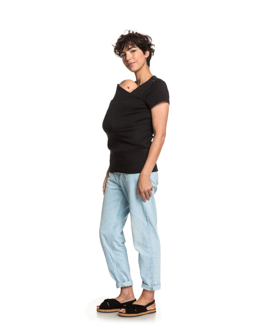 Baby carrier t-shirt | Summer Mama | Black Carriers Mama Hangs