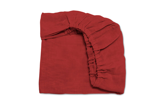 Marie - Terracotta bed sheet Bedding Bihan