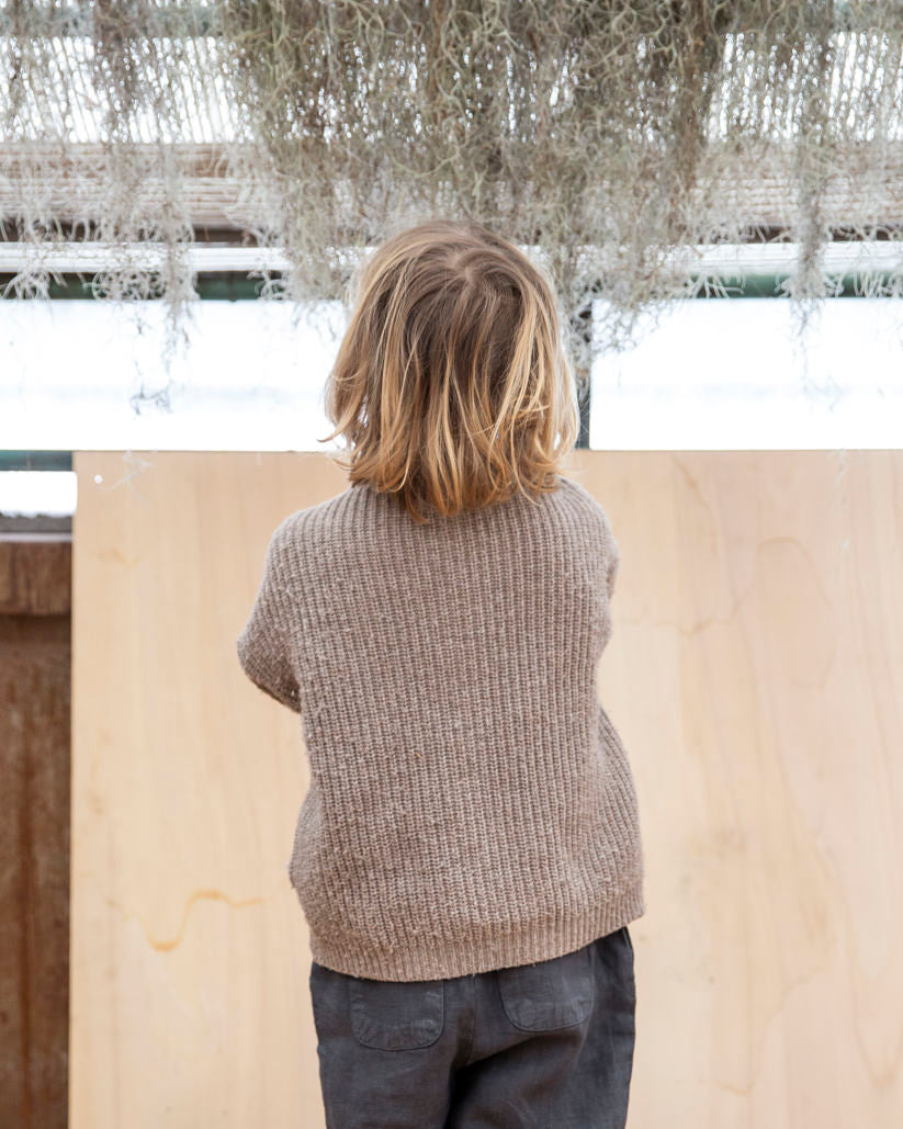 Nico Cardigan Taupe Knitwear Matona