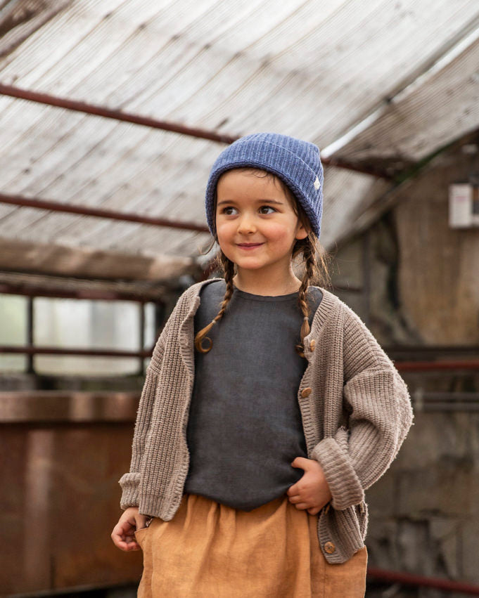 Nico Cardigan Thunder Blue Knitwear Matona
