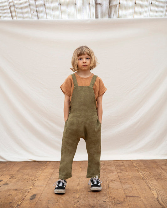 Lou Salopette Olive Jumpsuits Matona
