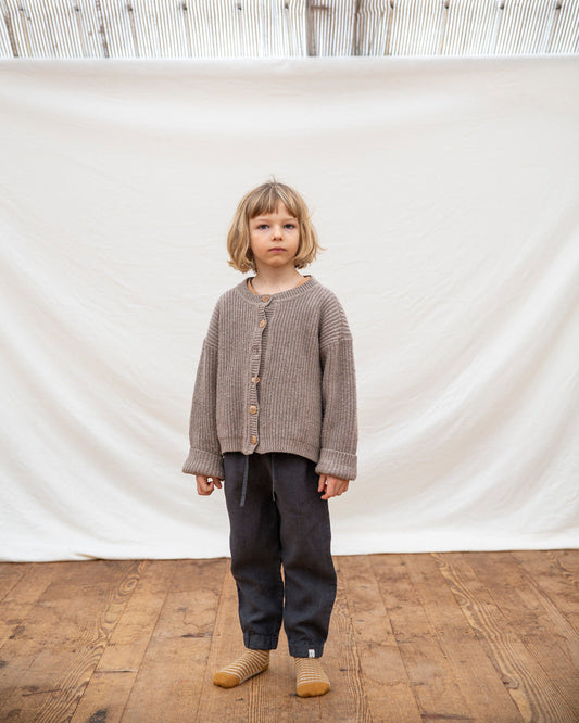 Nico Cardigan Taupe Knitwear Matona