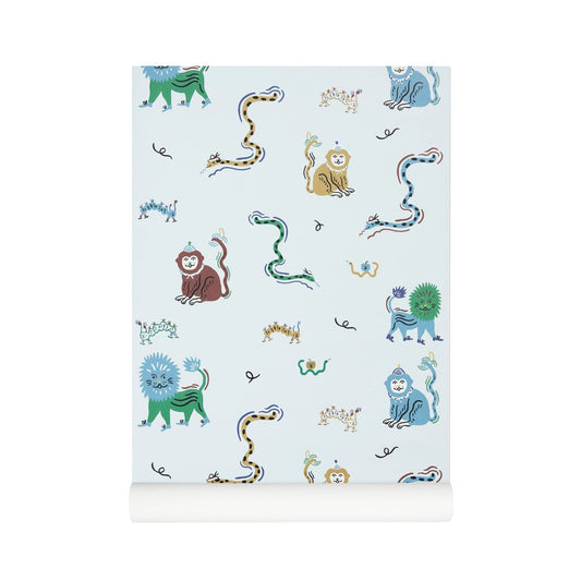 Wallpaper Monkey Fun Blue Wallpaper Nofred