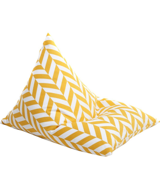 Mustard Herringbone Beanbag Beanbags Wigiwama