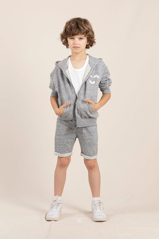NEW GROUNDED Heather Grey - Bermuda Shorts