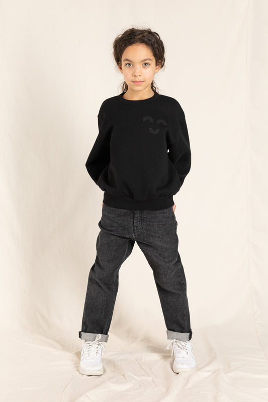 OLLIBIS Black Denim - 5-Pocket Tapered Fit Jeans