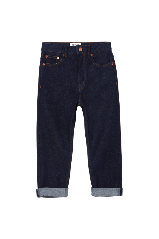 OLLIBIS Raw Denim Blue - 5-Pocket Tapered Fit Jeans | Women