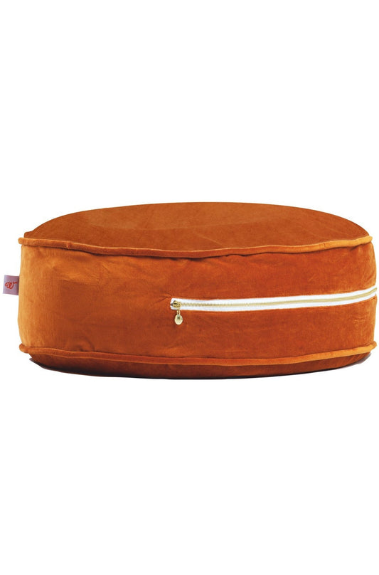 Velvet Cinnamon Ottoman Beanbag Wigiwama