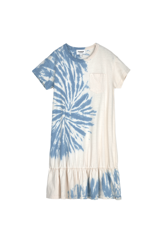 PATTI Blue Tie & Dye - Oversized Dress