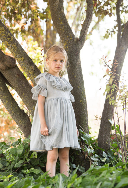 Pierrot Dress Garden Print Dresses Cosmosophie