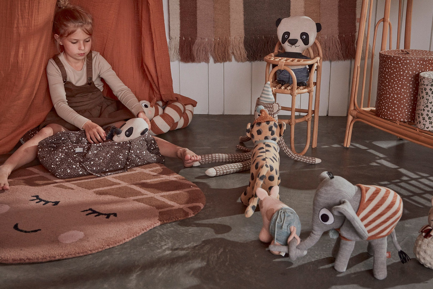 Panda Bear - Ling Ling - Multi Soft Toys OYOY