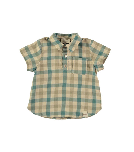 Moss agate woven shirt Tops Coco au lait