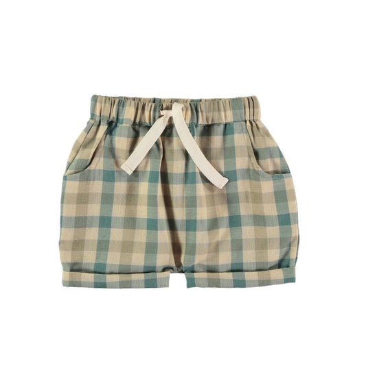 Moss agate woven boys shorts Shorts Coco au lait