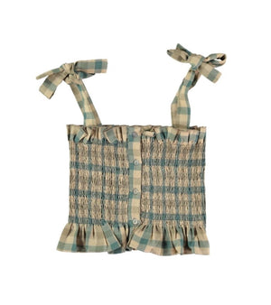 Moss agate woven top Tops Coco au lait