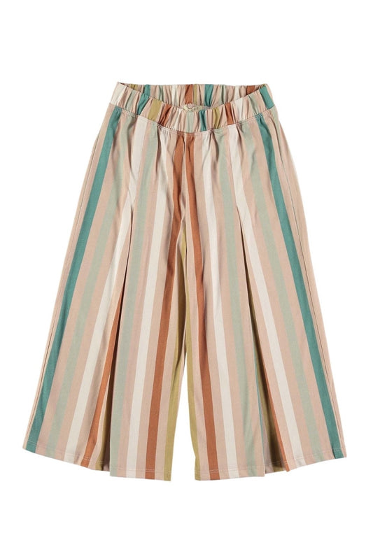 Tierra striped jersey wide leg trousers Trousers Coco au lait