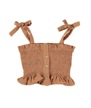 Plumeti bambula top Tops Coco au lait