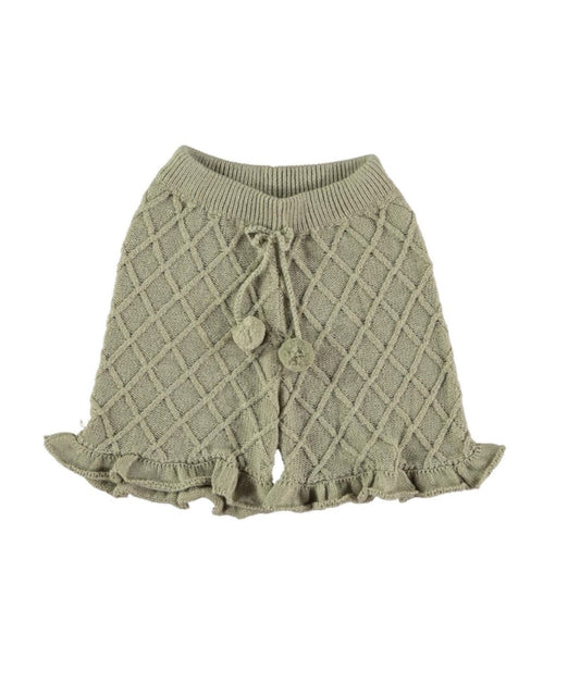 Green aven knitted short Shorts Coco au lait