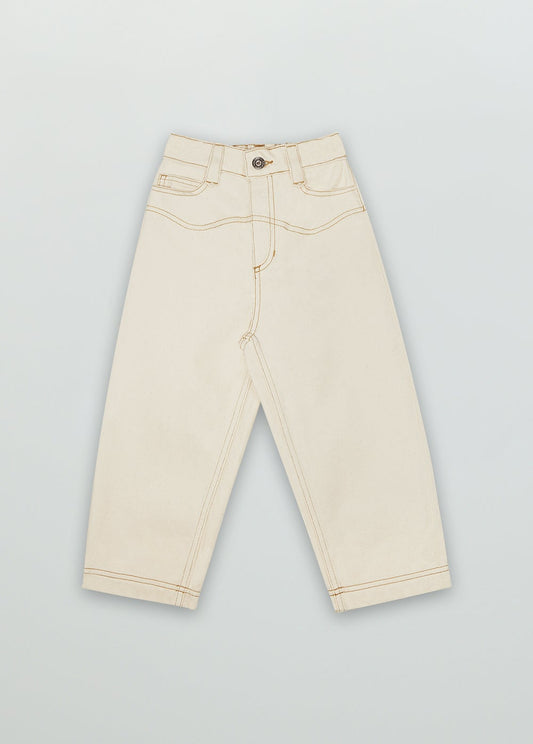 Raw Denim Pant Vanila Trousers The New Society