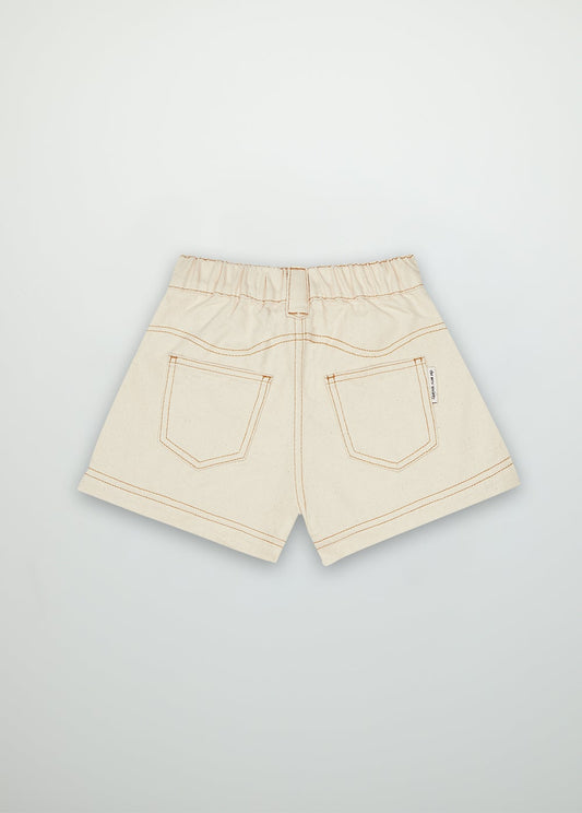 Raw Denim Short Vanila Shorts The New Society