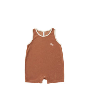 terry sleeveless romper terracotta Jumpsuits / Overalls Neo Family