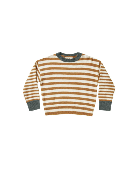 Aspen Sweater Caramel Stripe Knitwear Neo Family