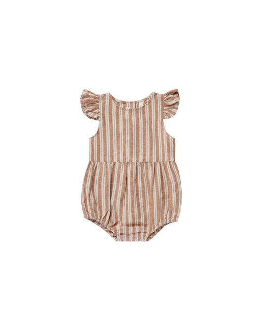 Amelia Romper Stone Stripe