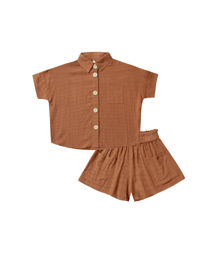 Kelli pyjama set terracotta
