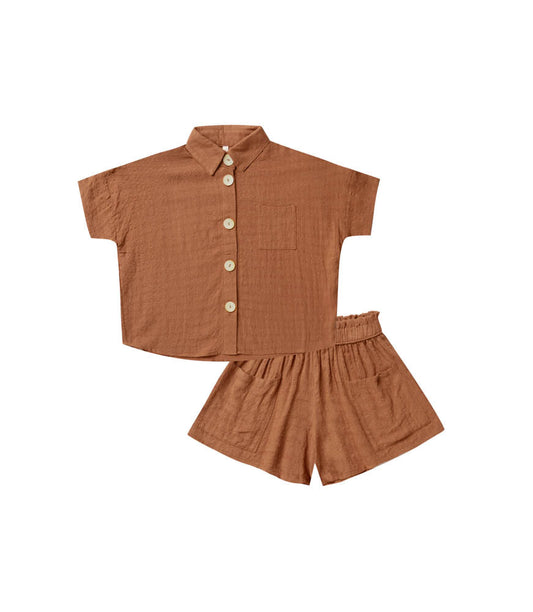 Kelli pyjama set terracotta