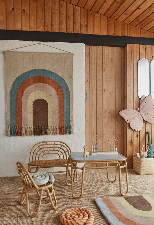 Rainbow Mini Bench - Nature Mini furniture OYOY