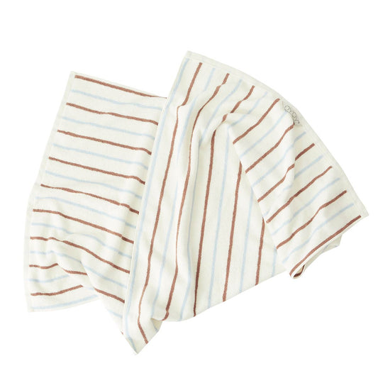 Raita Towel - 70x140 cm - Caramel / Ice Blue Towel OYOY