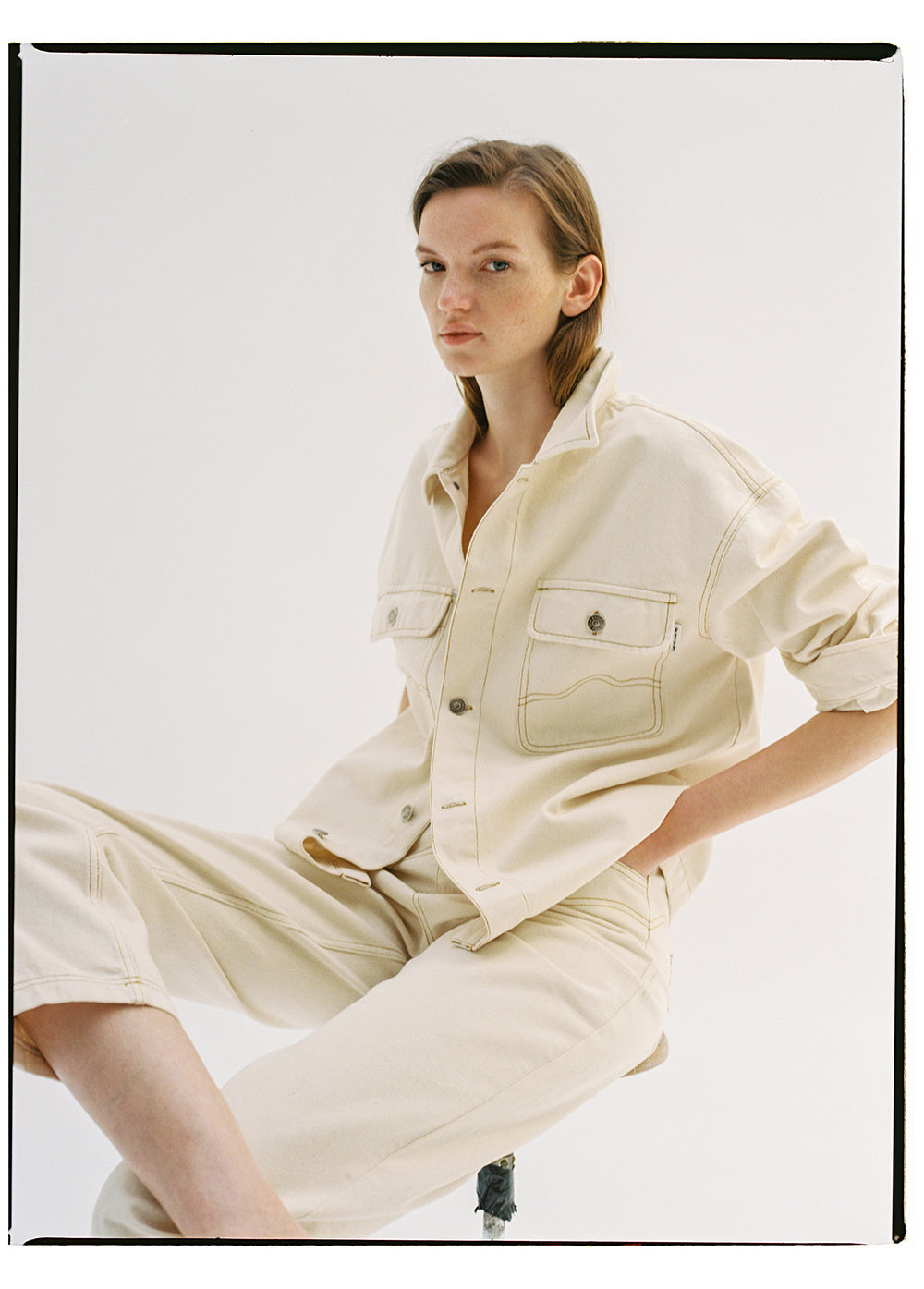 Raw Denim Woman Overshirt Womenswear The New Society
