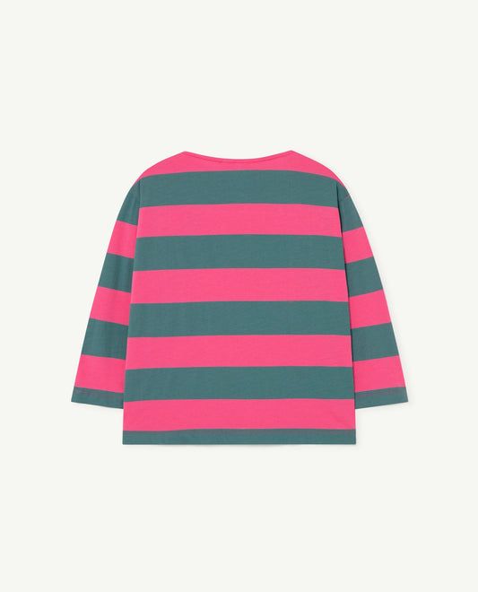 Anteater kids t-shirt pink Stripes Tops The Animals Observatory