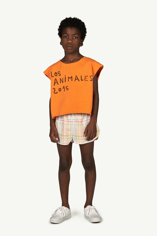 Prawn kids t-shirt Orange los animales Tops The Animals Observatory