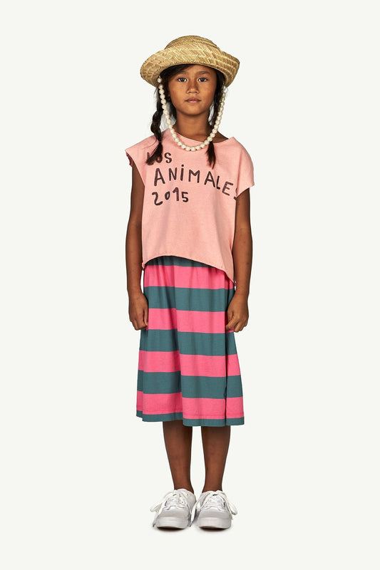 Stripes Kitten Skirt Pink Stripes Skirts The Animals Observatory