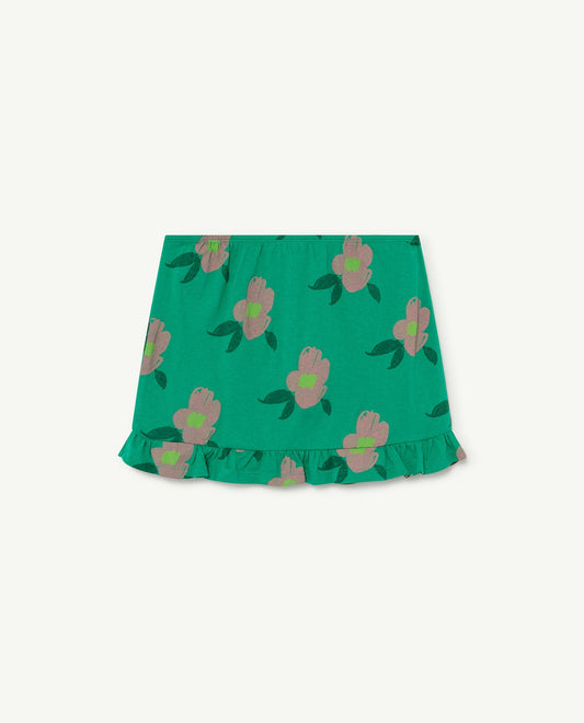 Ferret kids skirt green flowers Skirts The Animals Observatory