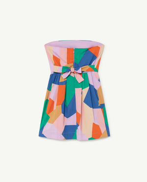 Dragonfly kids - dress lilac geometric forms Dresses The Animals Observatory