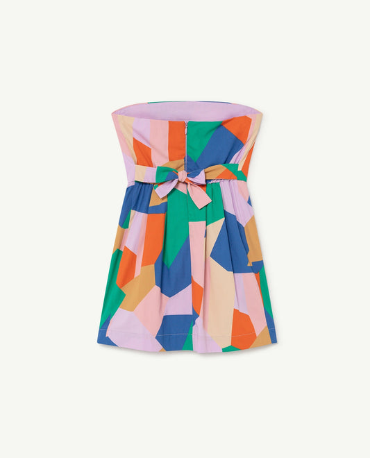Dragonfly kids - dress lilac geometric forms Dresses The Animals Observatory