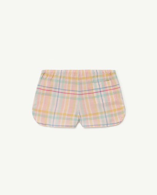 Clam kids pants pink logo Trousers The Animals Observatory
