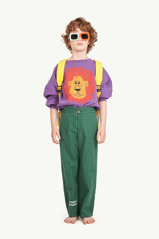 Porcupine kids pants green the animals Trousers The Animals Observatory