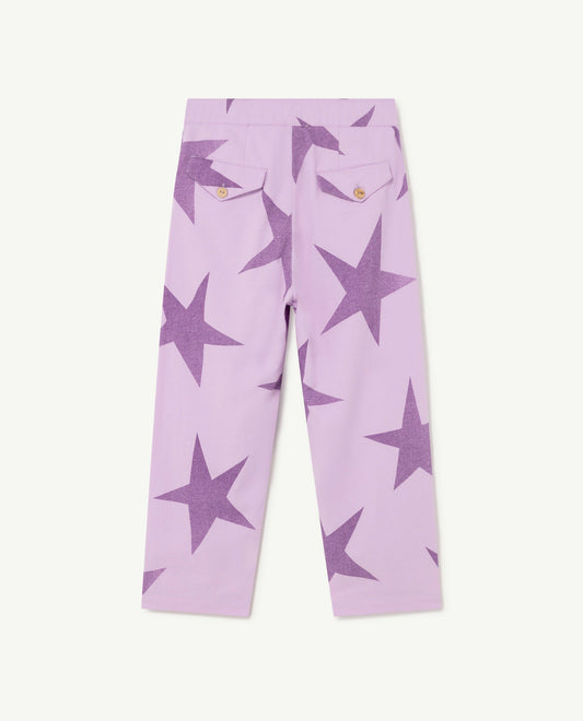 Camel kids pants lilac Stars Trousers The Animals Observatory
