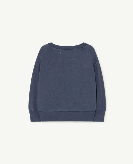 Bear baby sweatshirt navy pizza Sweatshirts The Animals Observatory