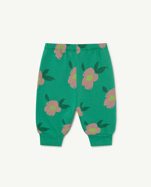 Dromedary baby pants green flowers Trousers The Animals Observatory