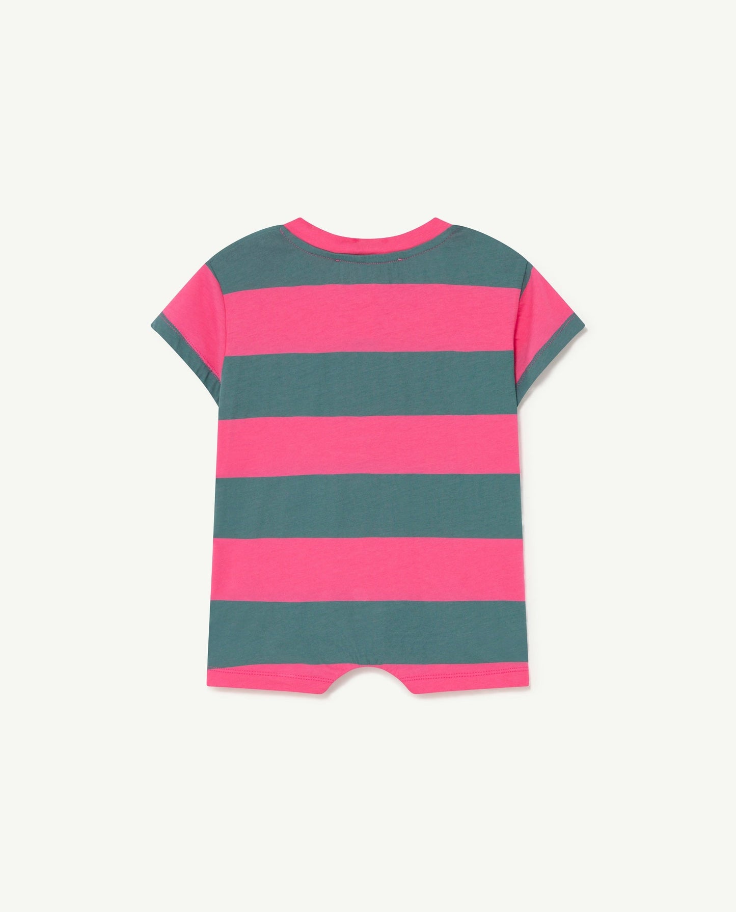 Rabbit jumpsuit Pink Stripes Baby Grows The Animals Observatory