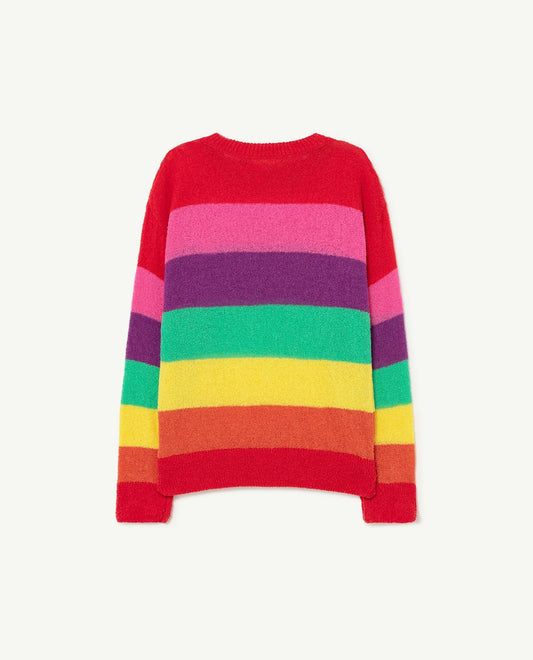Bull kids sweater red logo Knitwear The Animals Observatory