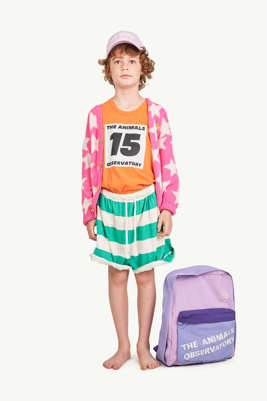 Stars racoon cardigan Pink Knitwear The Animals Observatory
