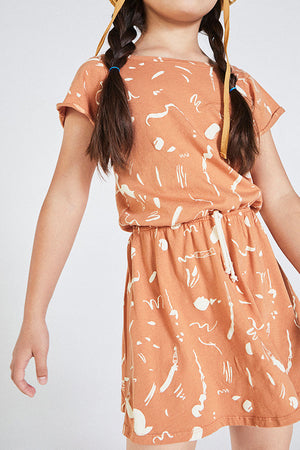 Sand clay allover dress Dresses Pinata Pum