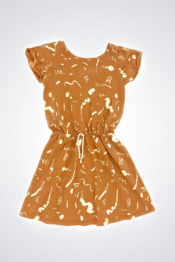 Sand clay allover dress Dresses Pinata Pum