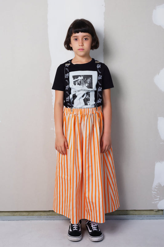 Lurdes Orange Stripes Skirts Wolf & Rita