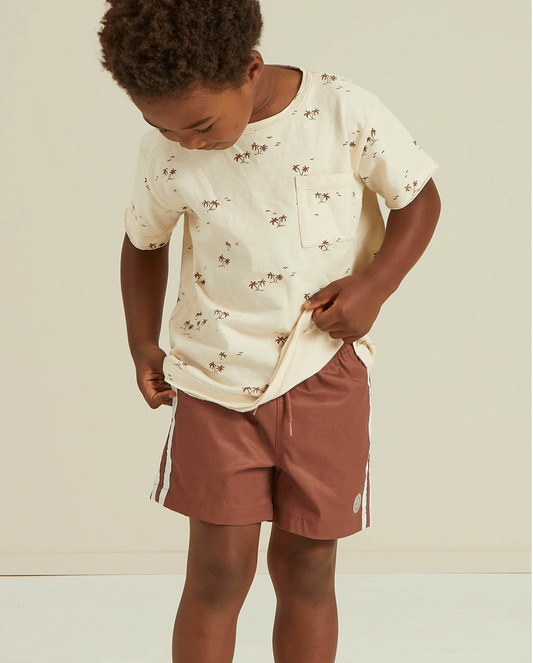 Boardshort Redwood Stripe