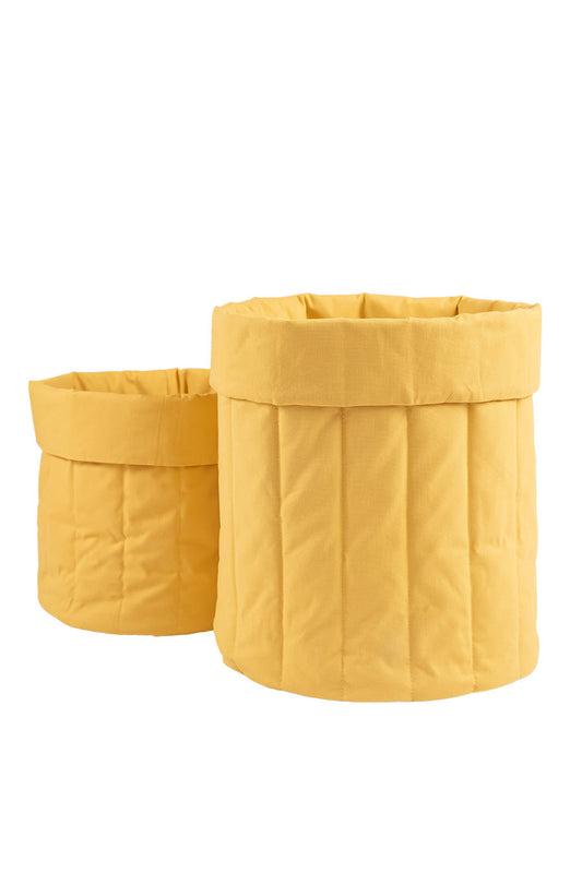 Plain Sunny Mustard Toy Bag Storage Wigiwama